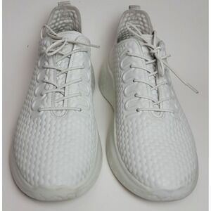 ECCO Men's WHITE Concrete Therap W Leather Lace-Up Sneakers Size 12 -‎ 12.5 US